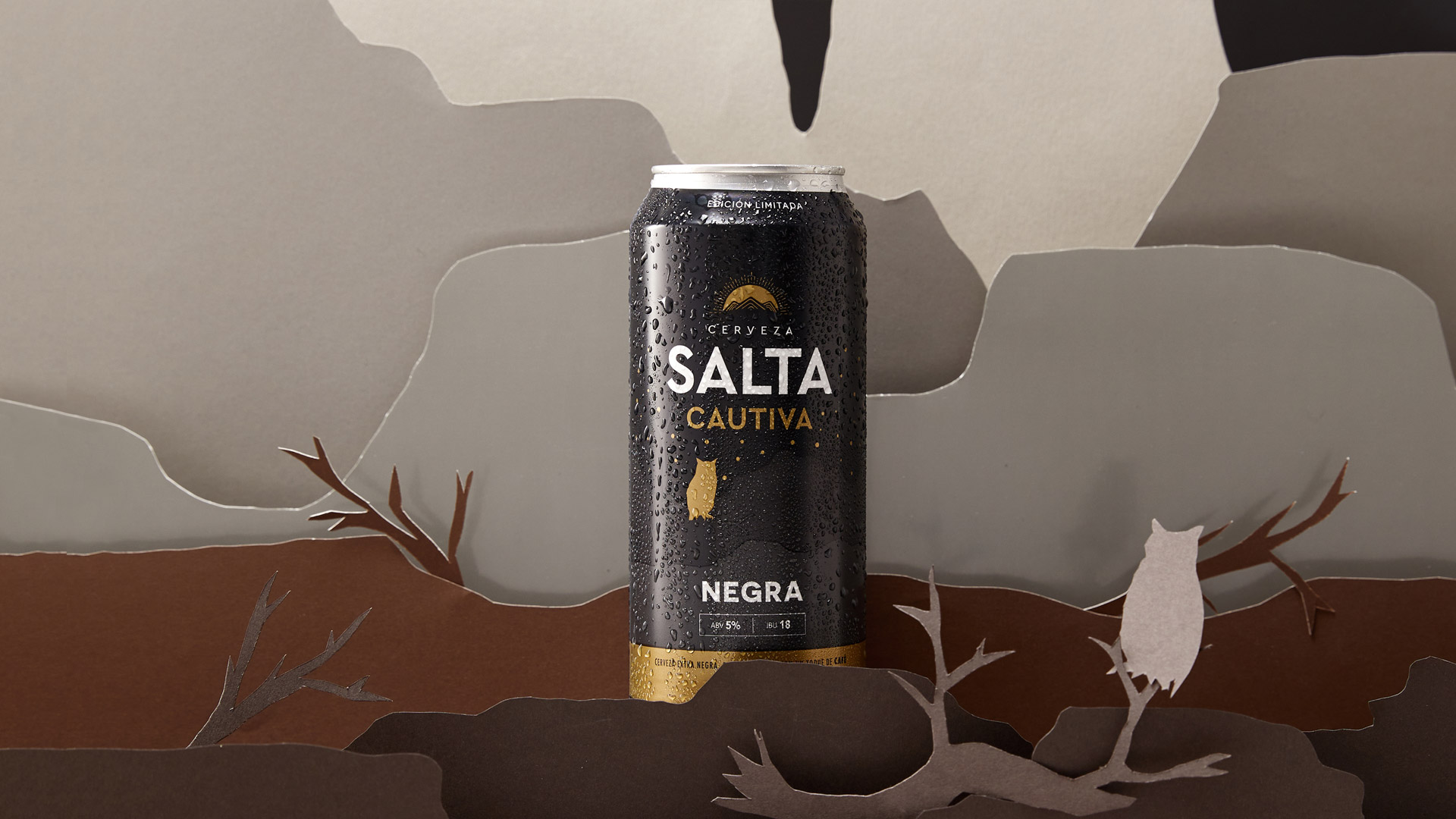 Lata de cerveza Salta Cautiva Negra