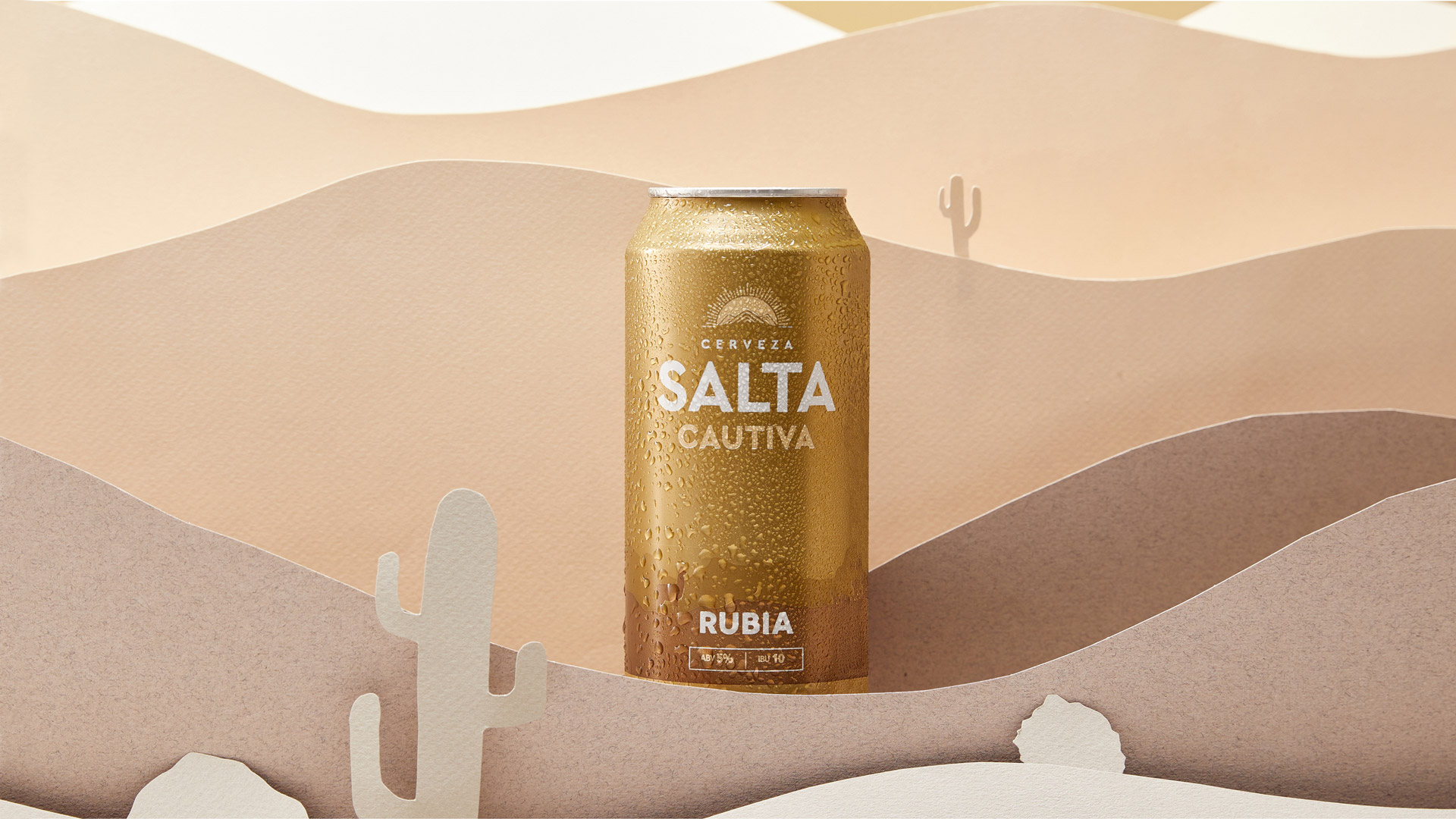 Lata de cerveza Salta Cautiva Rubia